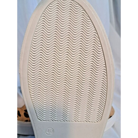 Myra Size 9.5/40 Leopard Hairon Calf Hair Leather Platform Sneaker Low Rise - Picture 13 of 16